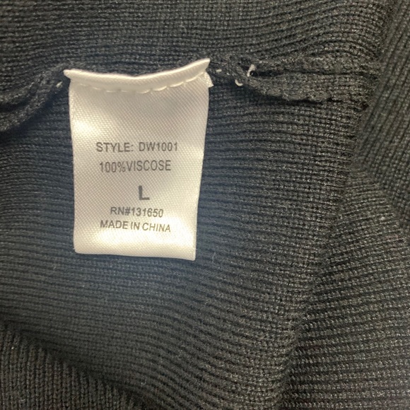 Black Bodycon Dress with Massive Ruffled Sleeves - Picture 4 of 4